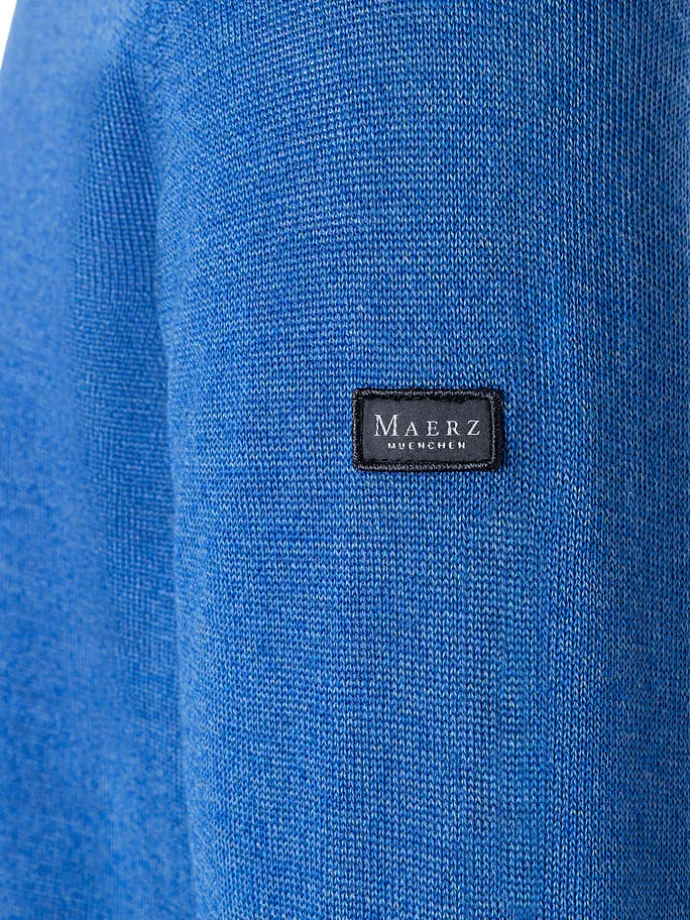 Wollpullover in Blau