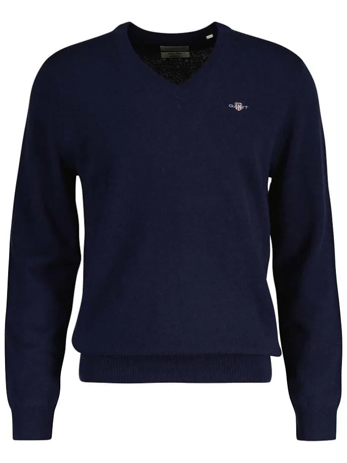 Wollpullover in Dunkelblau