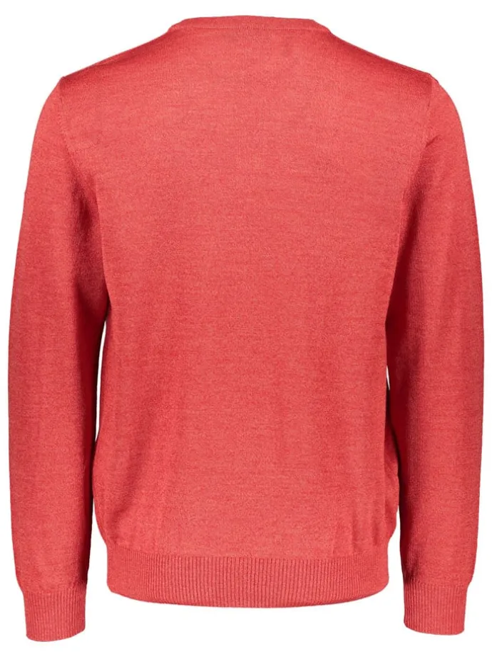 Wollpullover in Koralle