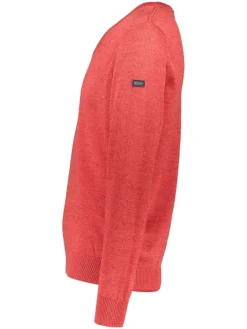 Wollpullover in Koralle