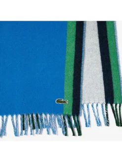 Wollschal in Blau