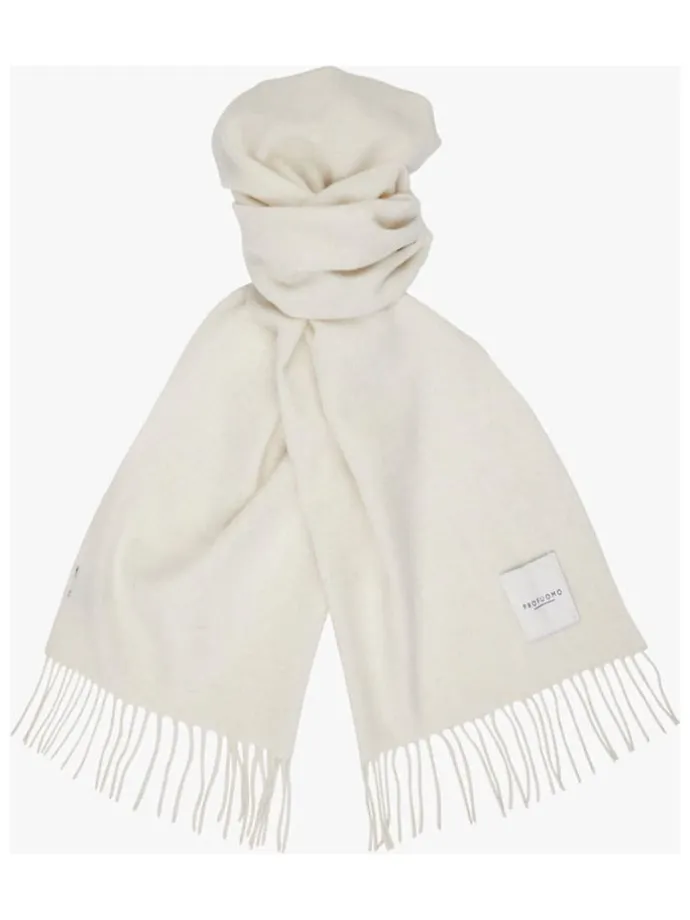 Woll-Schal in Creme