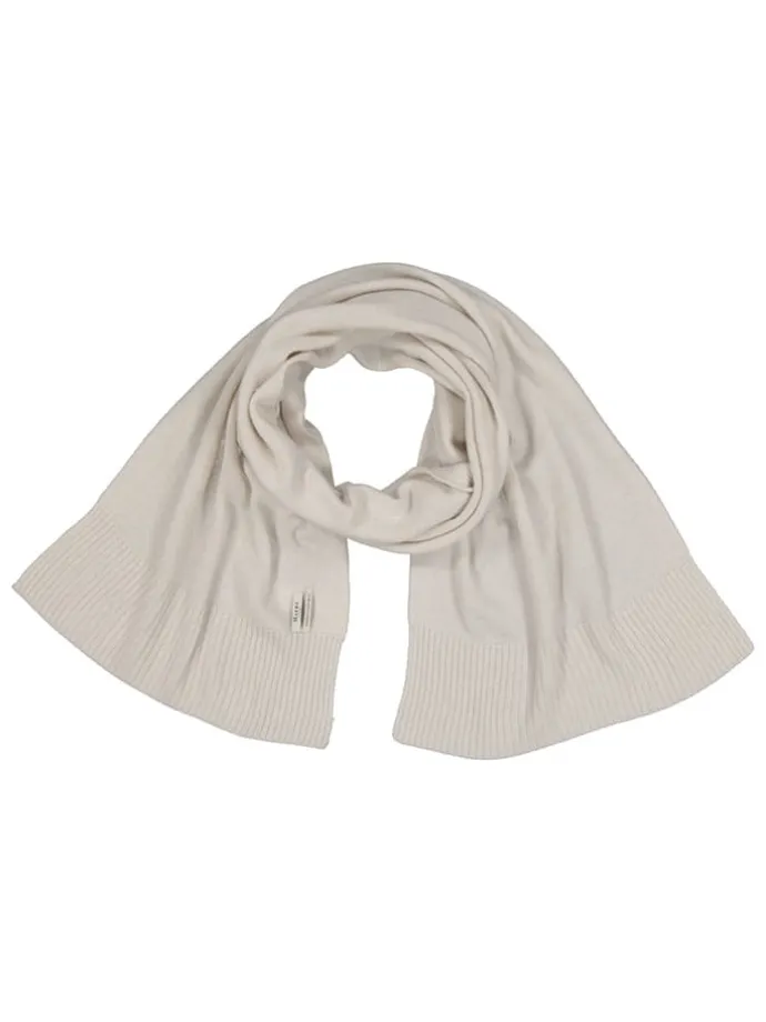 Wollschal in Creme