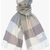 Woll-Schal in Graun/ Hellblau/ Creme