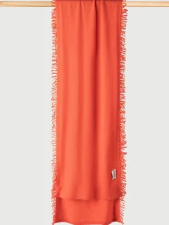 Wollschal in Orange