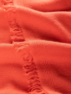 Wollschal in Orange