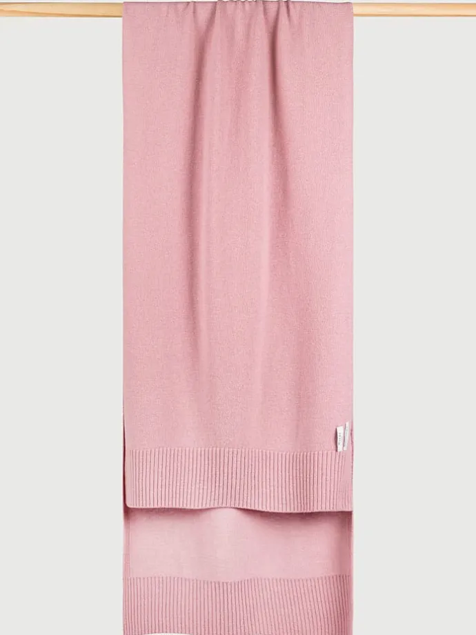 Wollschal in Rosa