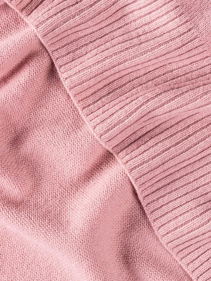Wollschal in Rosa