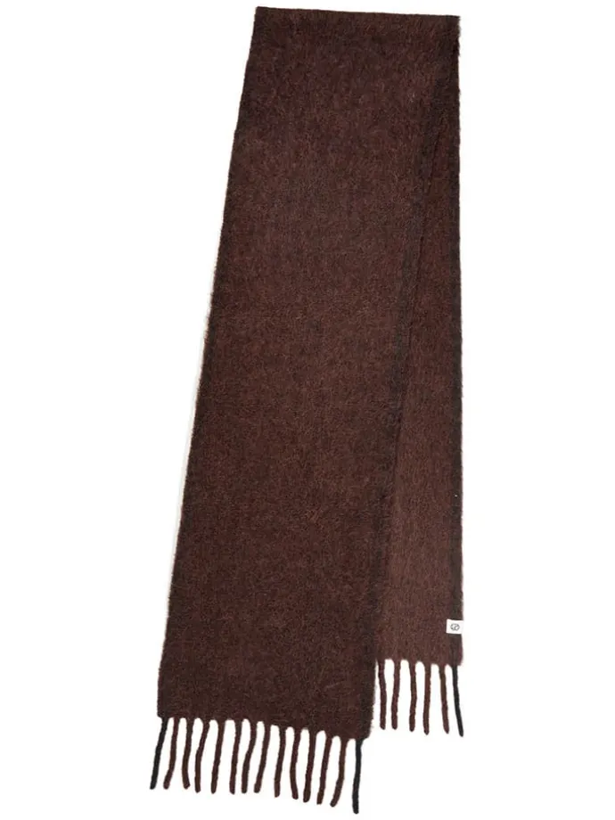 Woll-Schal "Solid Yuta" in Braun - (L)210 x (B)26 cm