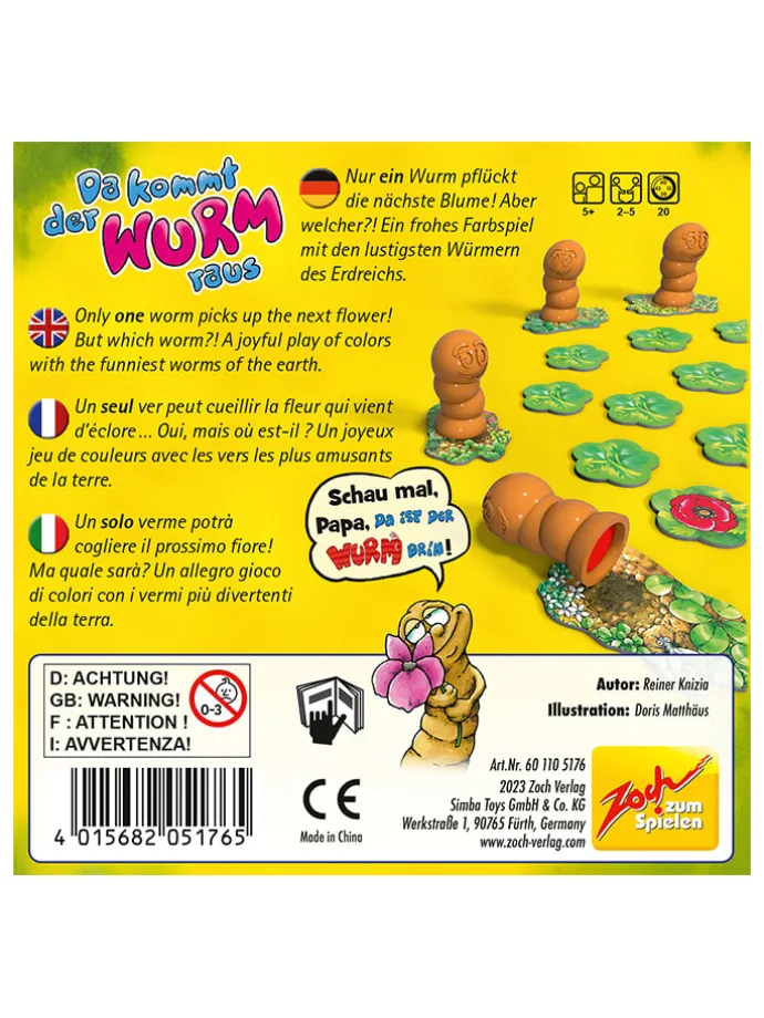 Würfelspiel "Da kommt der Wurm raus" - ab 5 Jahren
