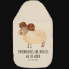 Wärmflasche Sternzeichen Widder mit Spruch in Weiß
