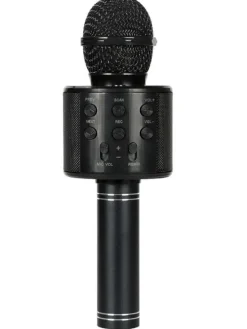 WS-858 Wireless Hifi Speaker Bluetooth Karaoke Mikrofon Schwarz