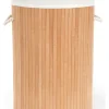 Wäschekorb in Hellbraun - (H)60 x  Ø 40 cm