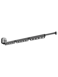 Wäschestange "Python" in Anthrazit - (L)125 cm