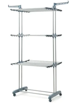 Wäscheständer in Silber/ Grau