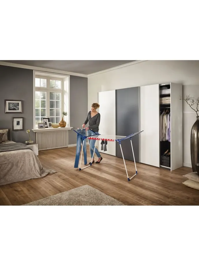 Wäscheständer "Pegasus 180 Solid" in Dunkelblau - (B)157 x (H)87 x (T)66 cm