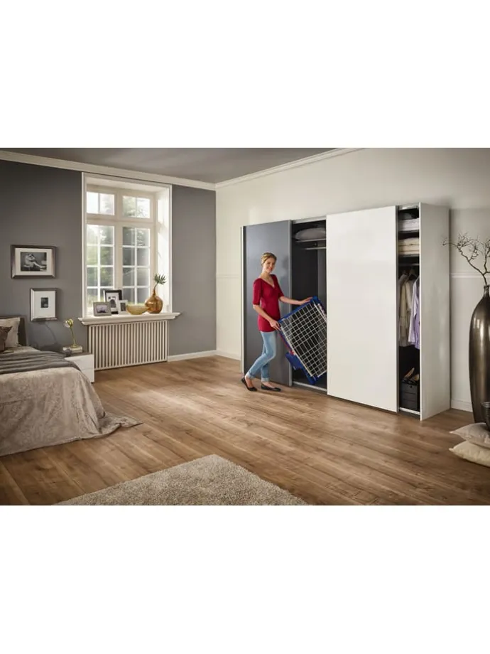 Wäscheständer "Pegasus 180 Solid Plus" in Dunkelblau/ Weiß - (B)157 cm