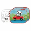 2x Autosonnenschutz mit Pandamotiv – Sonnenschutz für Kinder in Mehrfarbig