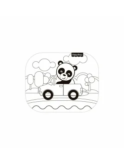 2x Autosonnenschutz mit Pandamotiv – Sonnenschutz für Kinder in Mehrfarbig