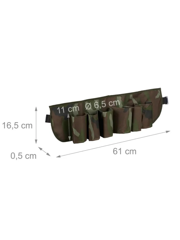 4x Biergürtel in Grün/ Braun