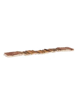 10x Hängebrücke in Natur - (B)55 x (T)10 cm