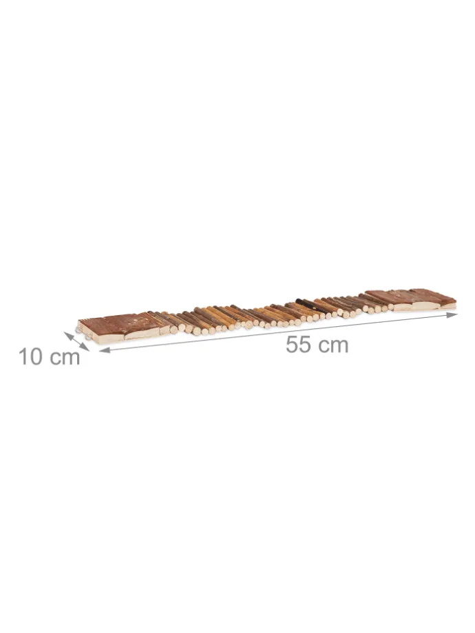 3x Hängebrücke in Natur - (B)55 x (T)10 cm