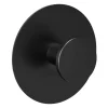 4x Klebehaken in Schwarz - Ø 5,5 cm
