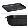 6x Schuhabtropfschale in Schwarz - (B)35 x (H)3 x (T)27 cm