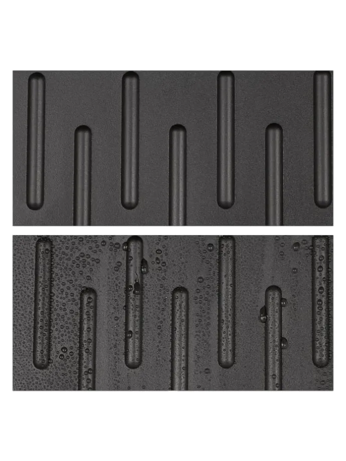 6x Schuhabtropfschale in Schwarz - (B)35 x (H)3 x (T)27 cm