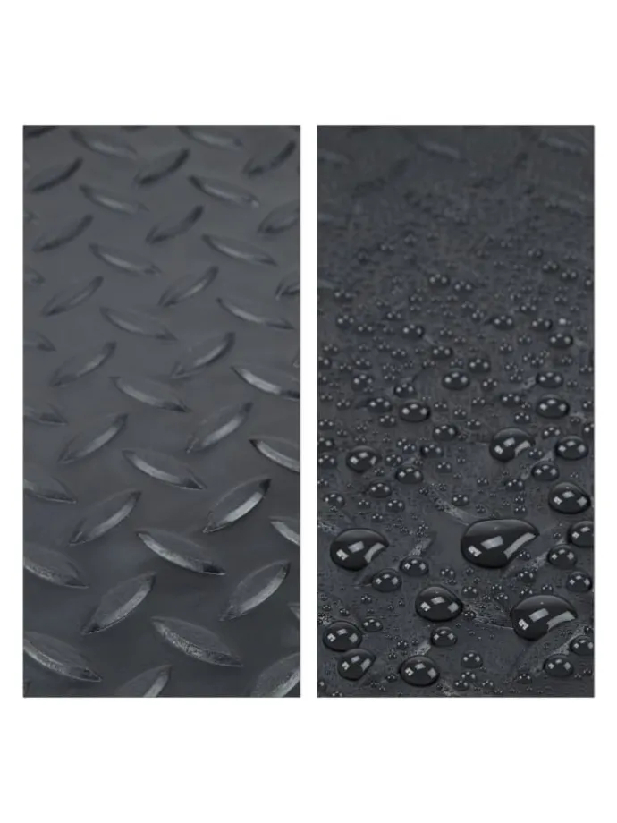 2x Schuhabtropfschale in Schwarz - (B)75 x (H)3 x (T)38 cm