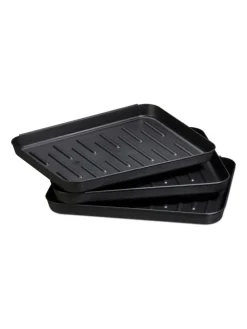 3x Schuhabtropfschale in Schwarz