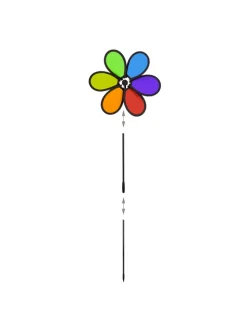 2x Windrad in Bunt - (B)27 x (H)66 x (T)7 cm