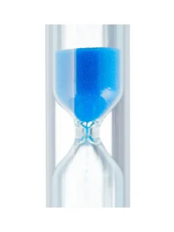 10x Zahnputzuhr in Weiß-Blau