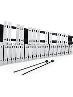 Xylophon 30 Noten in Silber