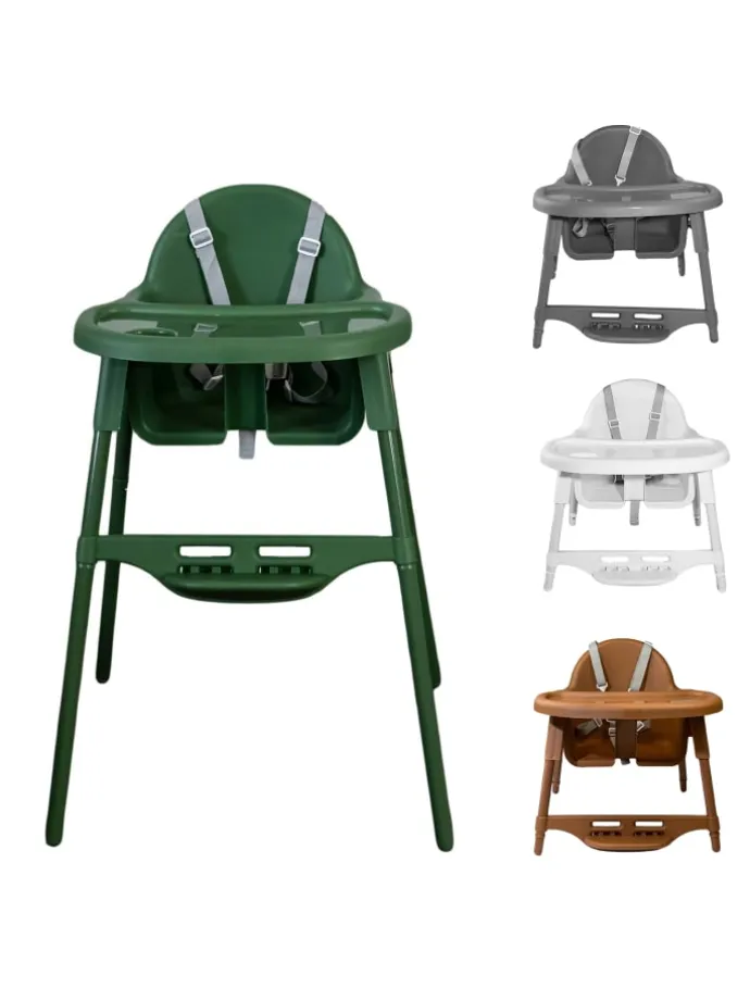Yalion Hochstuhl für Babys, höhenverstellbar, abnehmbares Tablett