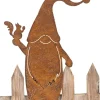 Zaunfigur "Wichtel" in Hellbraun - (B)22,5 x (H)33,5 cm