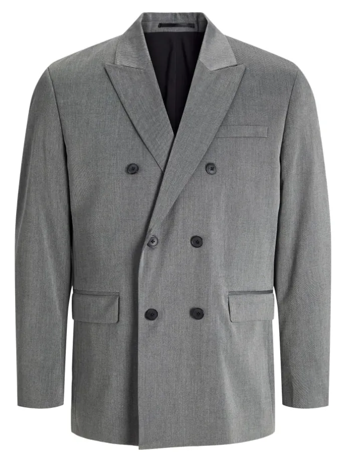 Zweireihiger Blazer in Dark Grey