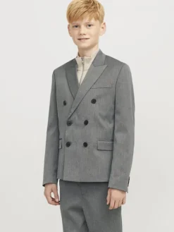 Zweireihiger Blazer in Dark Grey