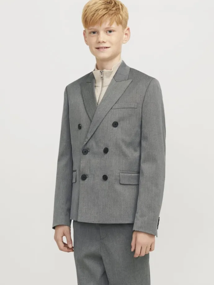 Zweireihiger Blazer in Dark Grey