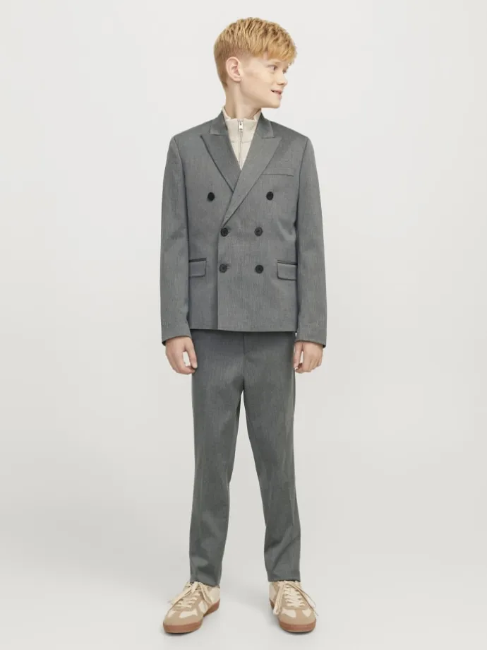 Zweireihiger Blazer in Dark Grey