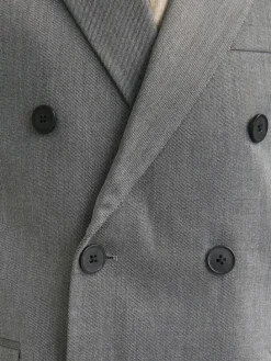 Zweireihiger Blazer in Dark Grey