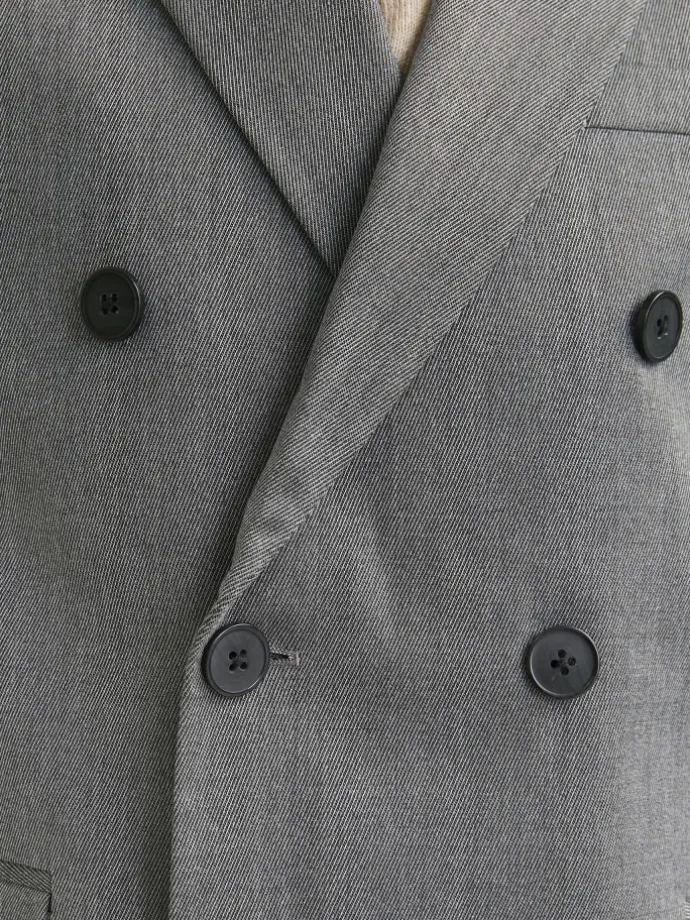 Zweireihiger Blazer in Dark Grey