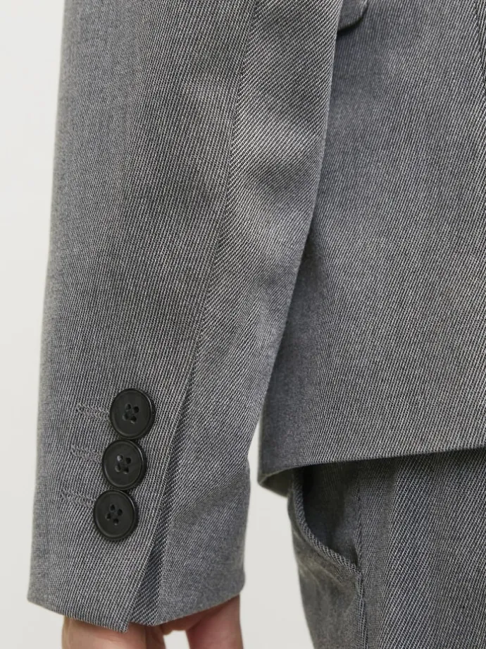 Zweireihiger Blazer in Dark Grey